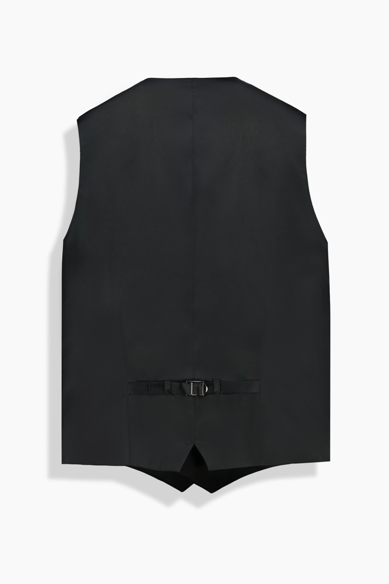 Happy Slim Fit Yelekli Siyah Smokin - 6