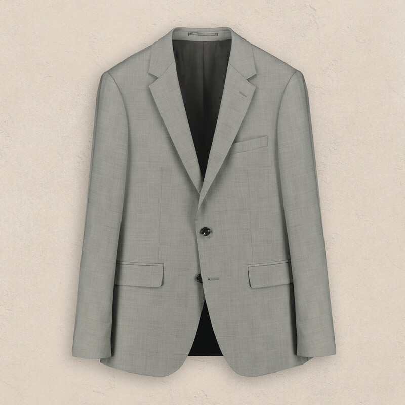 Hardwin Slim Fit Açık Gri Yeni Yün Takım Elbise 