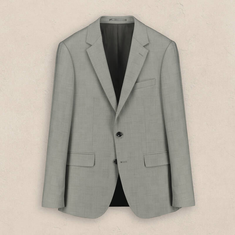 Hardwin Slim Fit Açık Gri Yeni Yün Takım Elbise - 1
