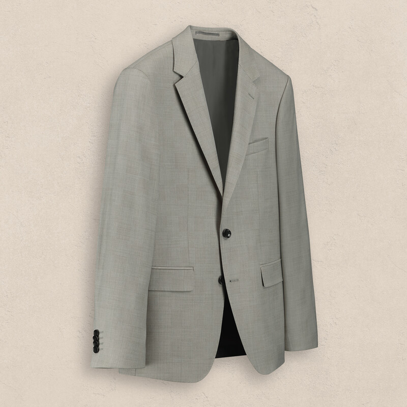 Hardwin Slim Fit Açık Gri Yeni Yün Takım Elbise - SARAR (1)