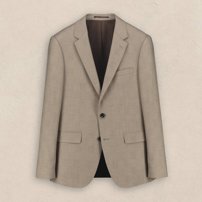 Hardwin Slim Fit Bej Yeni Yün Takım Elbise - 2