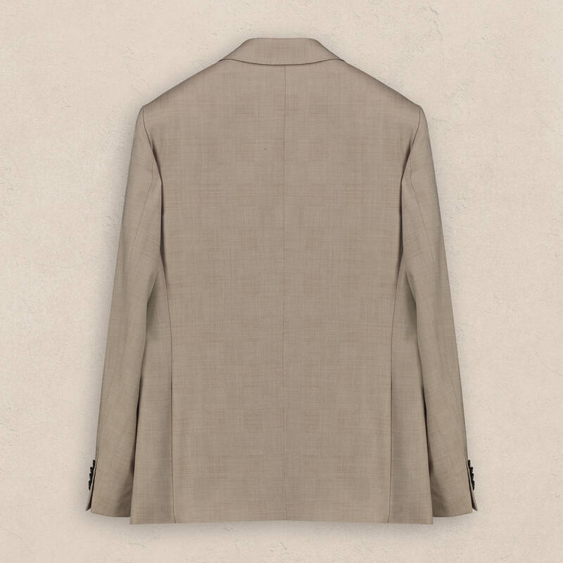 Hardwin Slim Fit Bej Yeni Yün Takım Elbise - 4