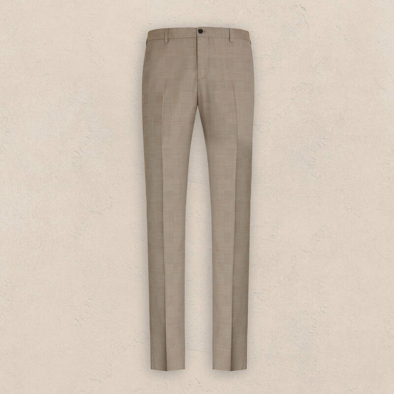 Hardwin Slim Fit Bej Yeni Yün Takım Elbise - 5
