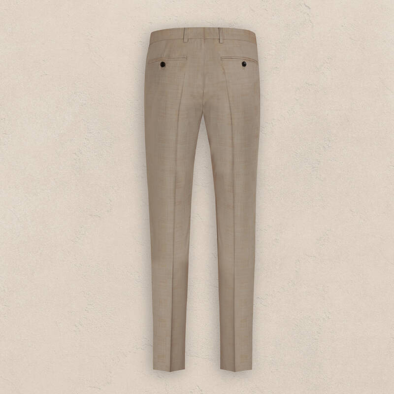 Hardwin Slim Fit Bej Yeni Yün Takım Elbise - 6