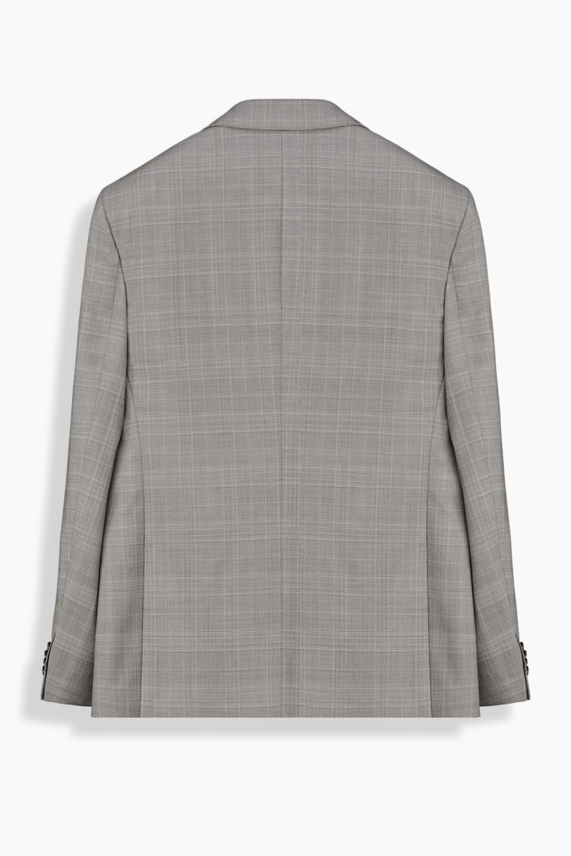 Hardwin Slim Fit Koyu Bej Ekose Takım Elbise - 3