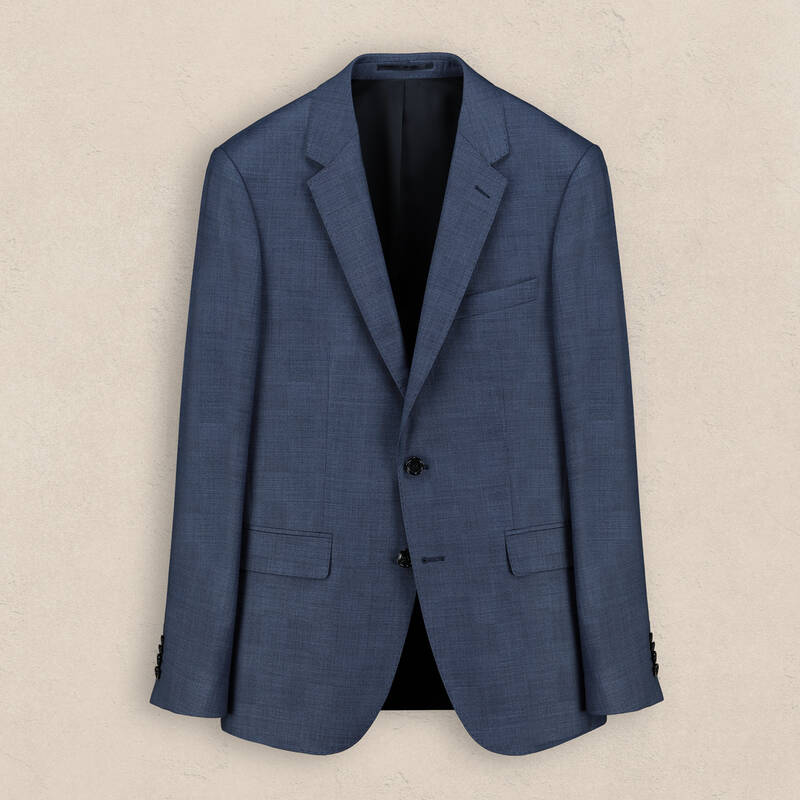 Hardwin Slim Fit Koyu Mavi Yeni Yün Takım Elbise - 1