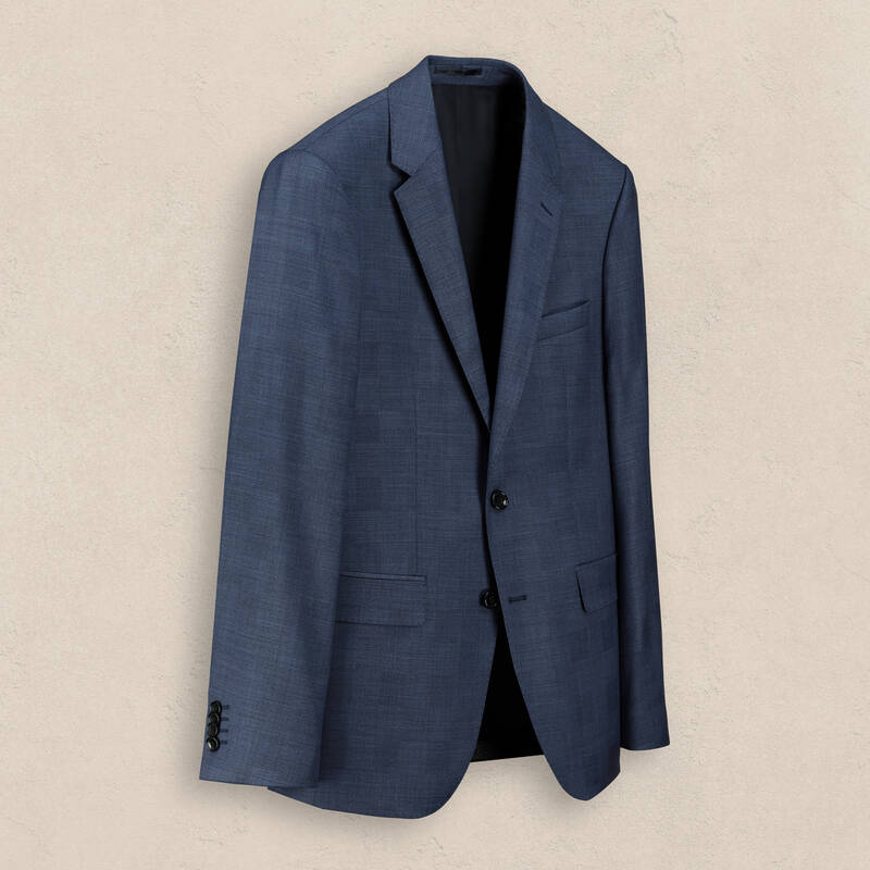 Hardwin Slim Fit Koyu Mavi Yeni Yün Takım Elbise - 2