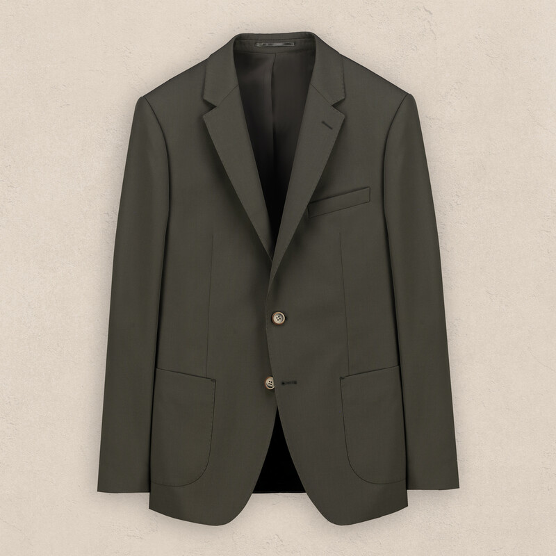 Hardwin Theo Slim Fit Koyu Yeşil Takım Elbise 