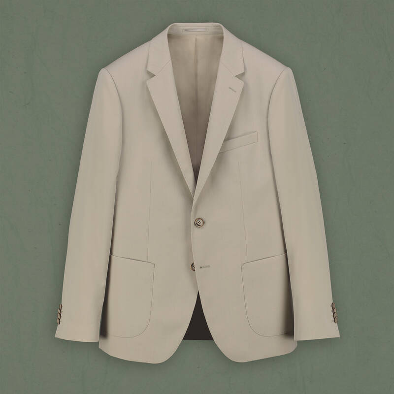 Hardwin Theo Slim Fit Taş Rengi Takım Elbise - 1