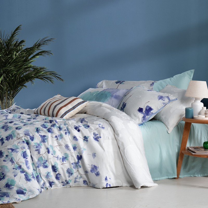 Hazeran Çift Kişilik Nevresim Takımı Mavi - SAREV