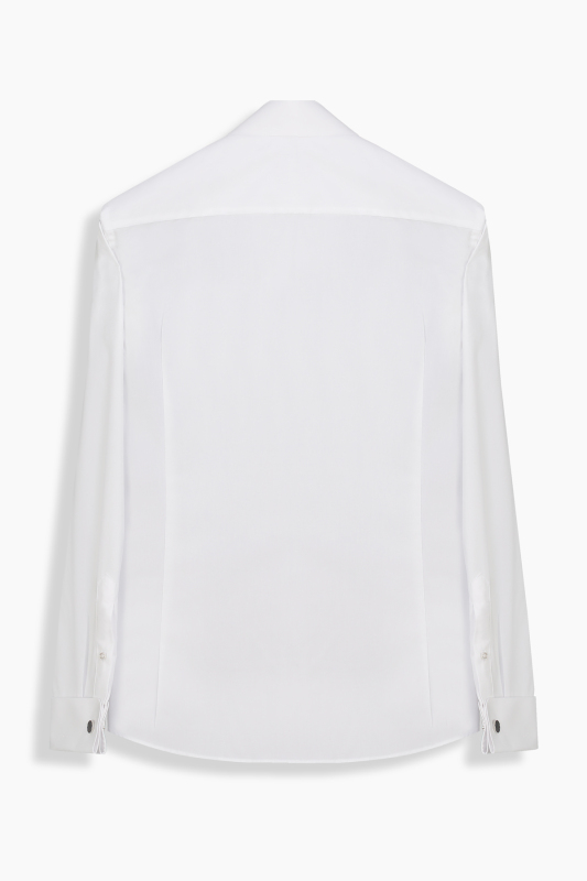 Hls Geniş Manşet Soho Beyaz Smokin Gömlek - INTERVIEW