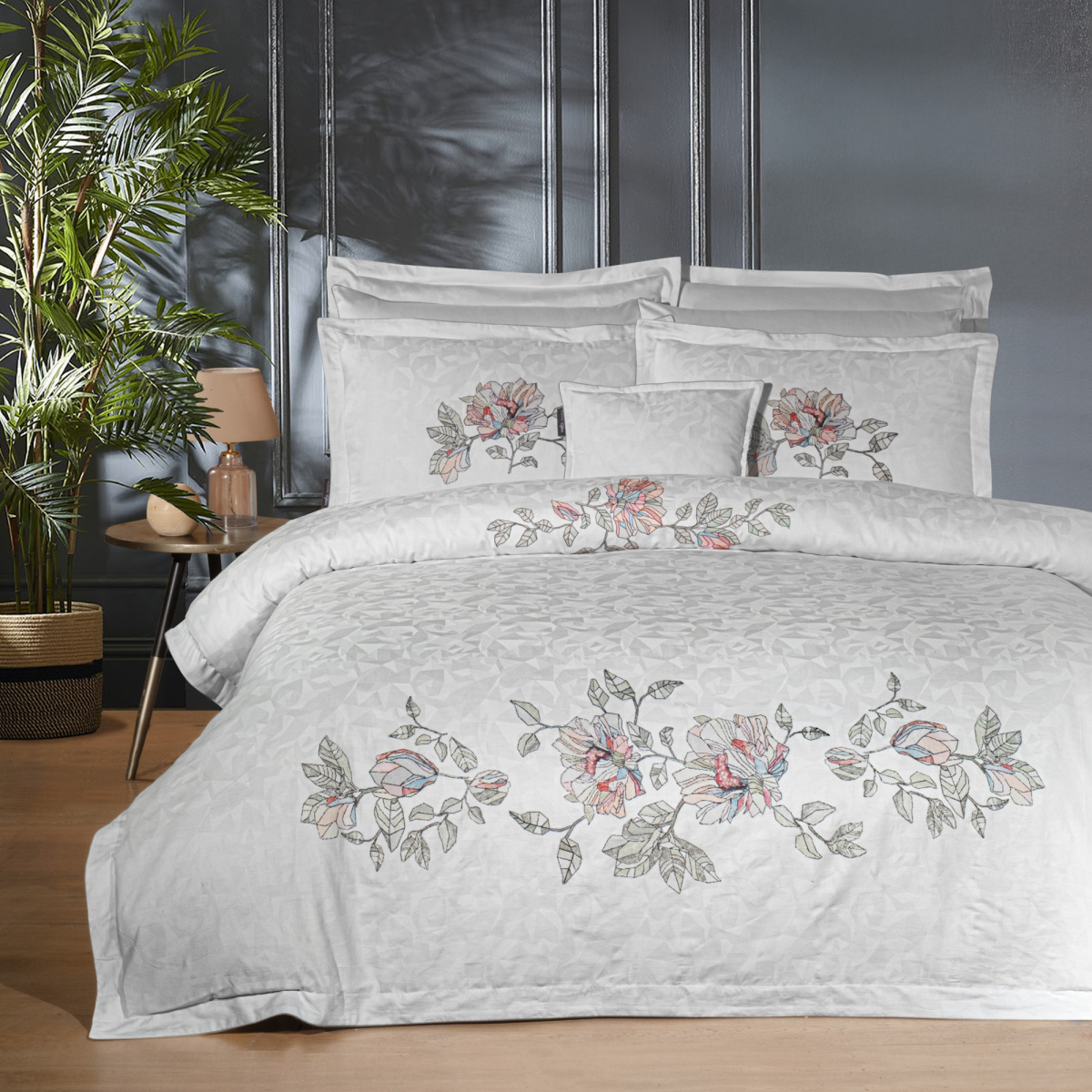 İlay Pamuk Saten Nevresim Takımı King Size - 2