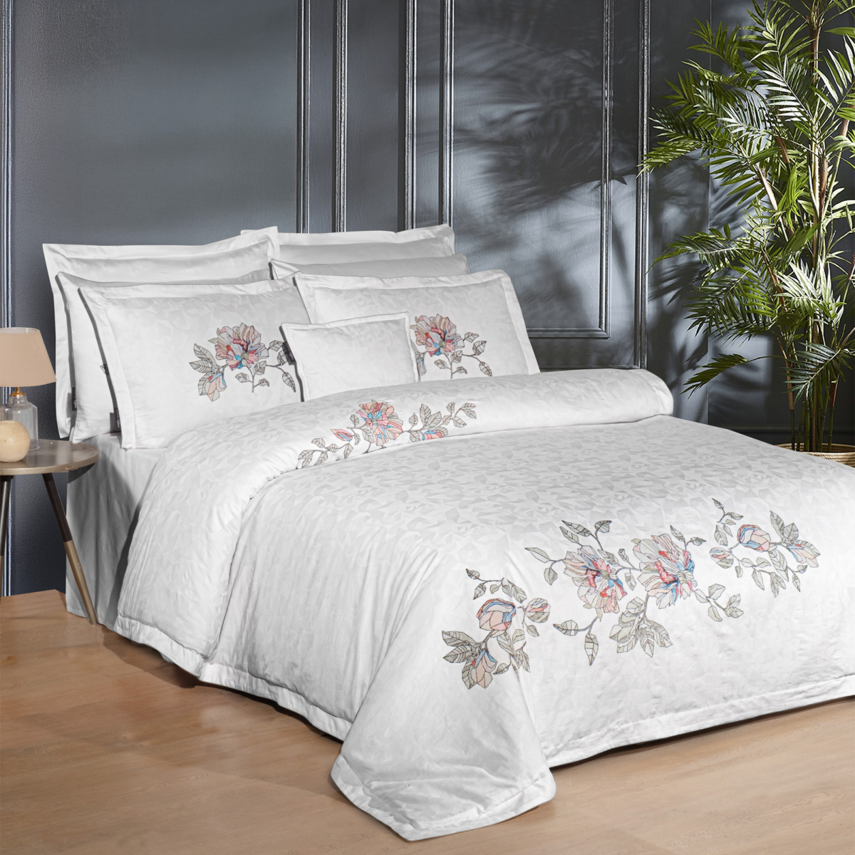 İlay Pamuk Saten Nevresim Takımı King Size - 3