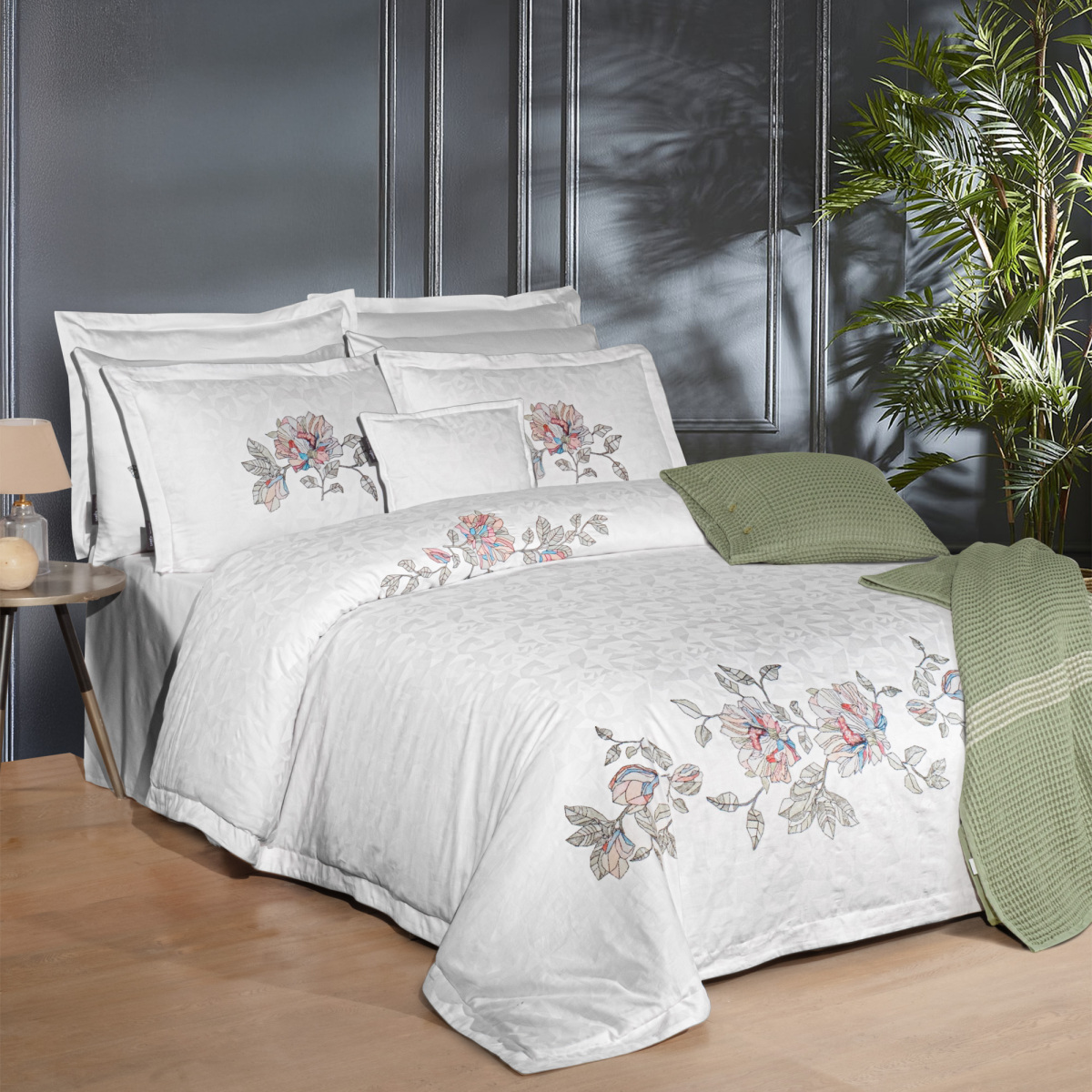 İlay Pamuk Saten Nevresim Takımı King Size - 4