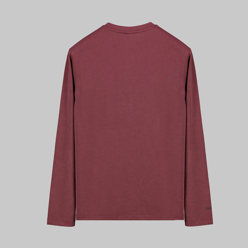 Bisiklet Yaka Bordo Sweatshirt - 2
