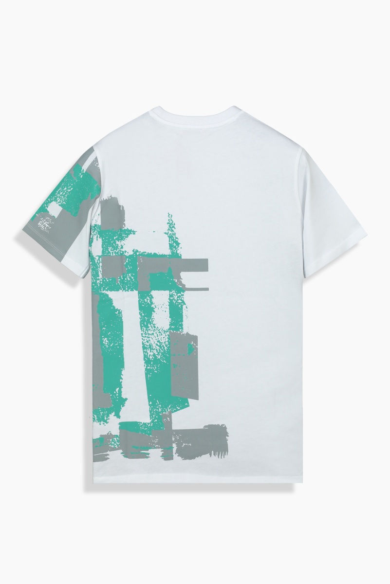 Bisiklet Yaka Pamuklu Beyaz Tişört - 2