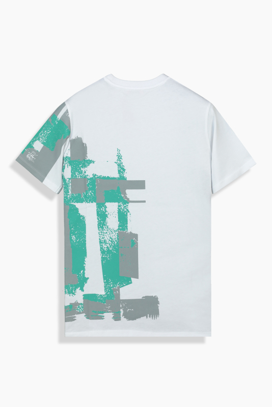 Bisiklet Yaka Pamuklu Beyaz Tişört - INTERVIEW