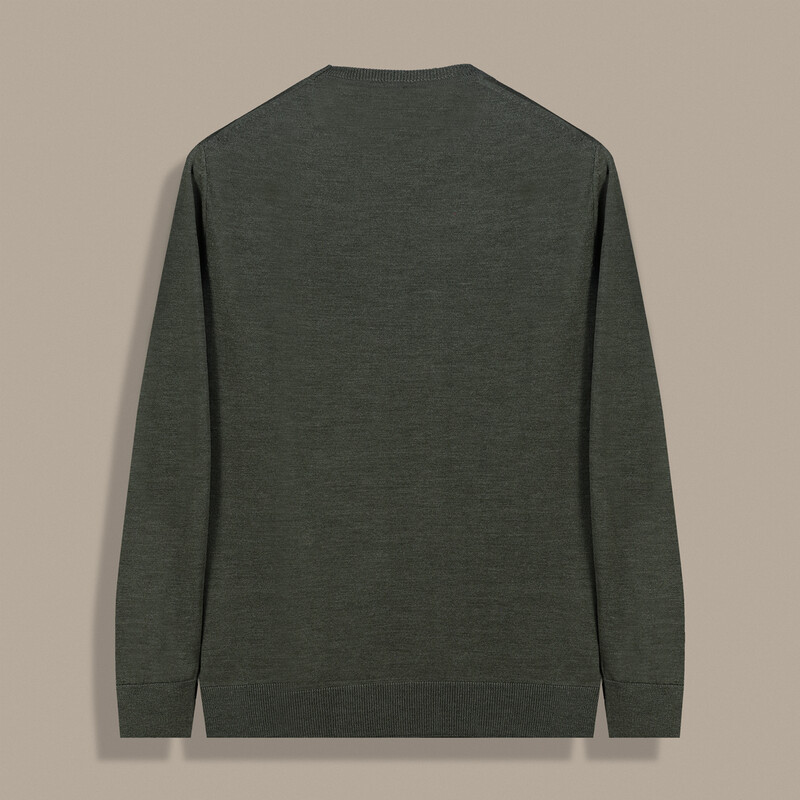 O Yaka Haki Triko Kazak - INTERVIEW