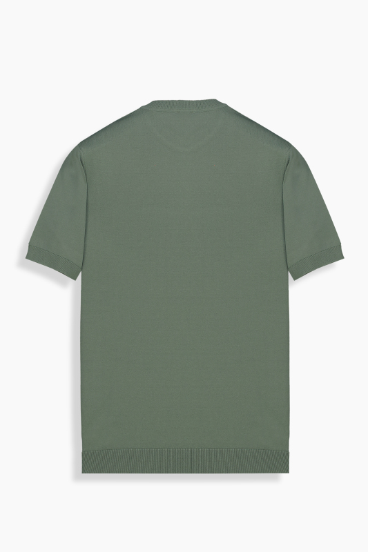 Bisiklet Yaka Relax Fit Mint Yeşili Tişört - INTERVIEW