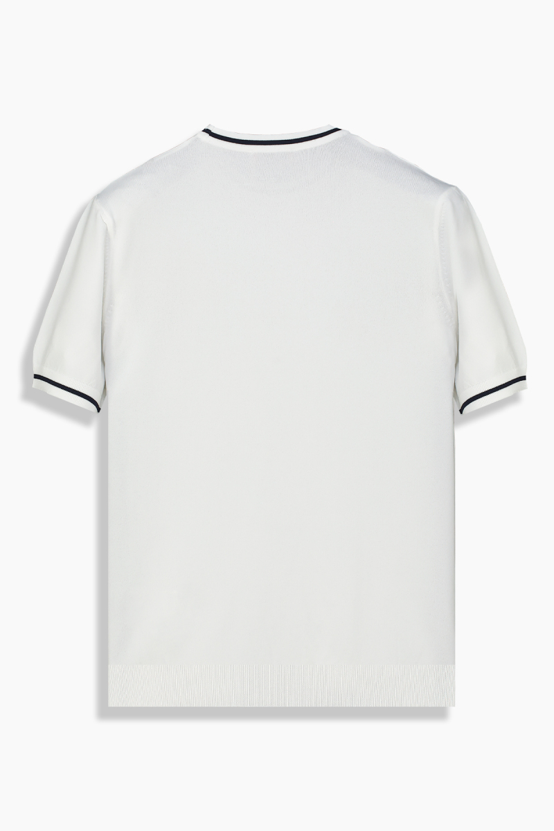 Bisiklet Yaka Relax Fit EkruTişört - 2