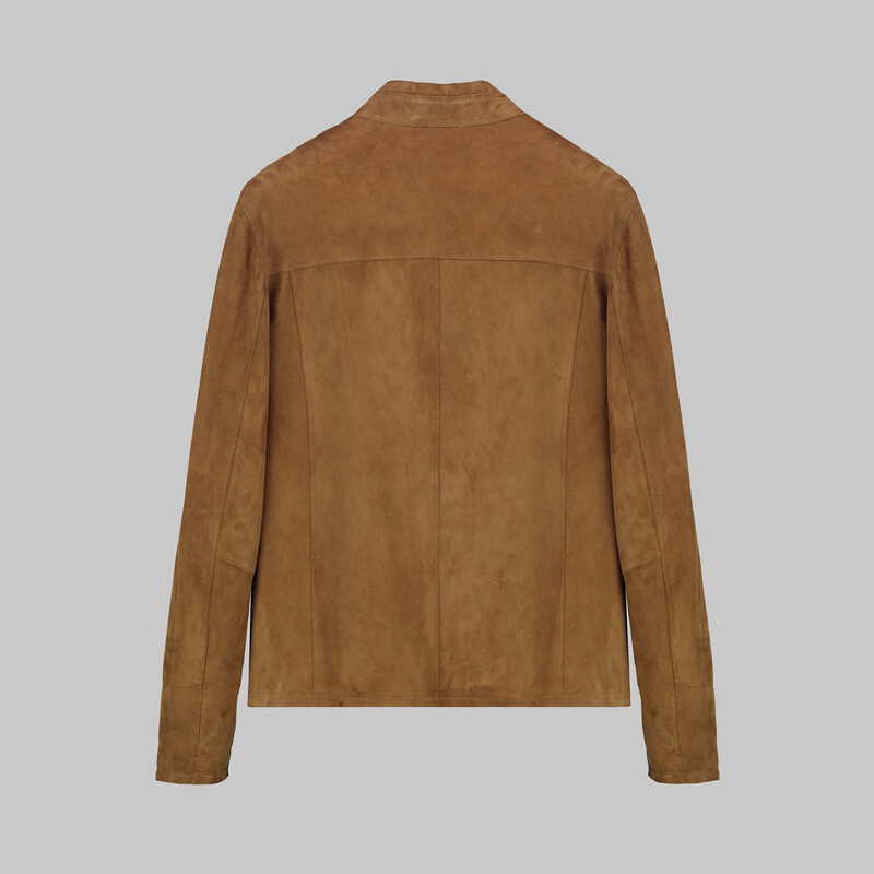 Çift Taraflı Süet Taba Deri Ceket - INTERVIEW