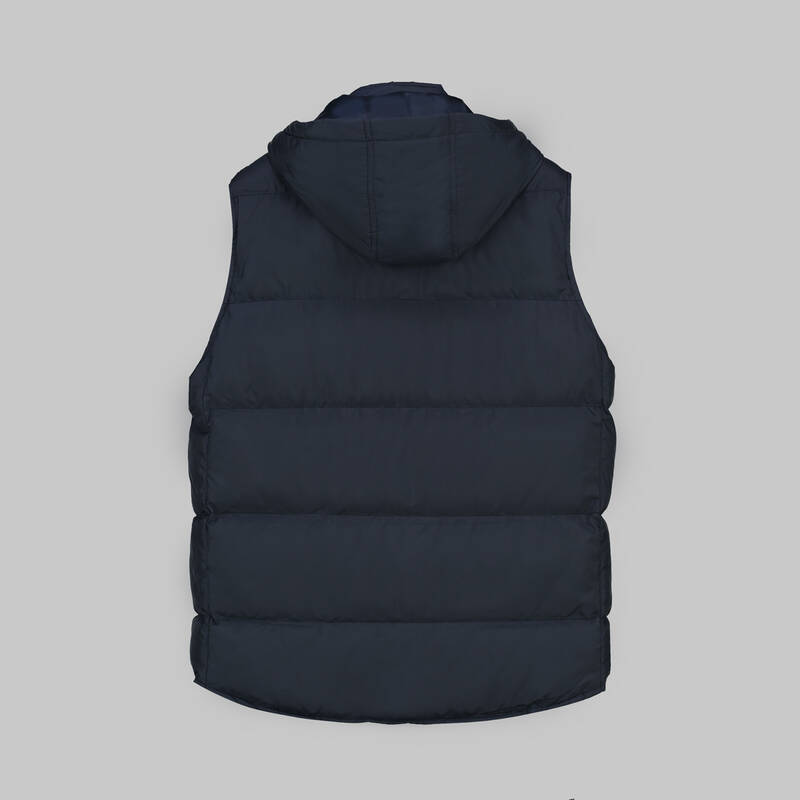 Çıkma Kapüşonlu Dolum Lacivert Yelek - 2