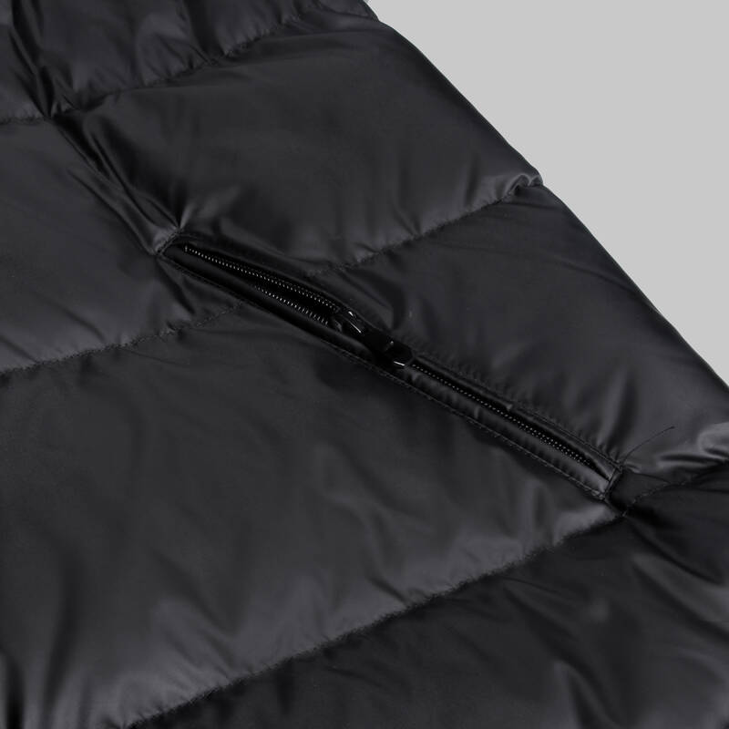 Çıkma Kapüşonlu Dolum Siyah Yelek - 3