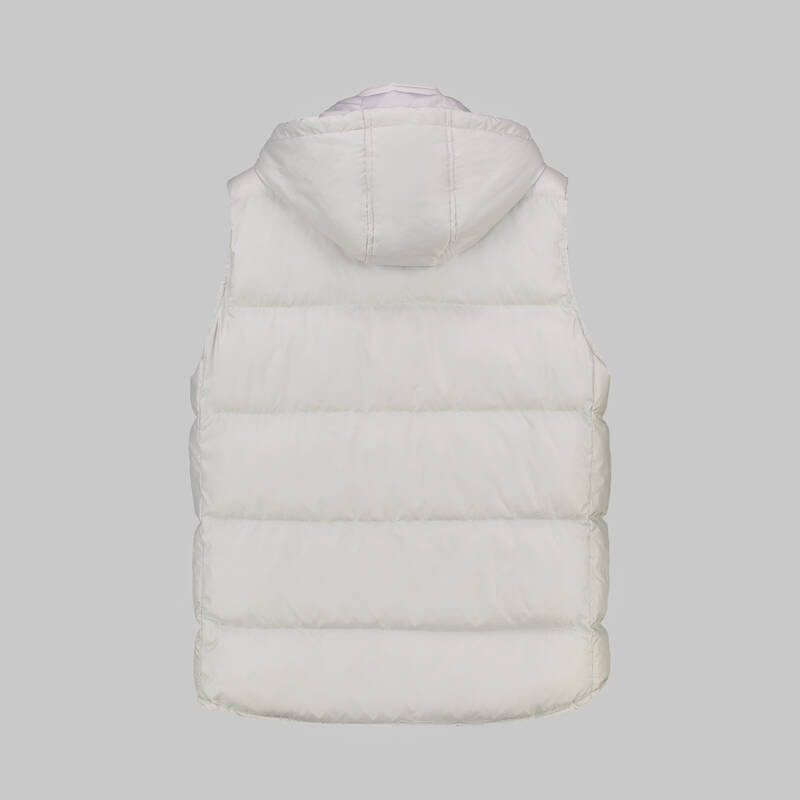 Çıkma Kapüşonlu Dolum Taş Rengi Yelek - 4