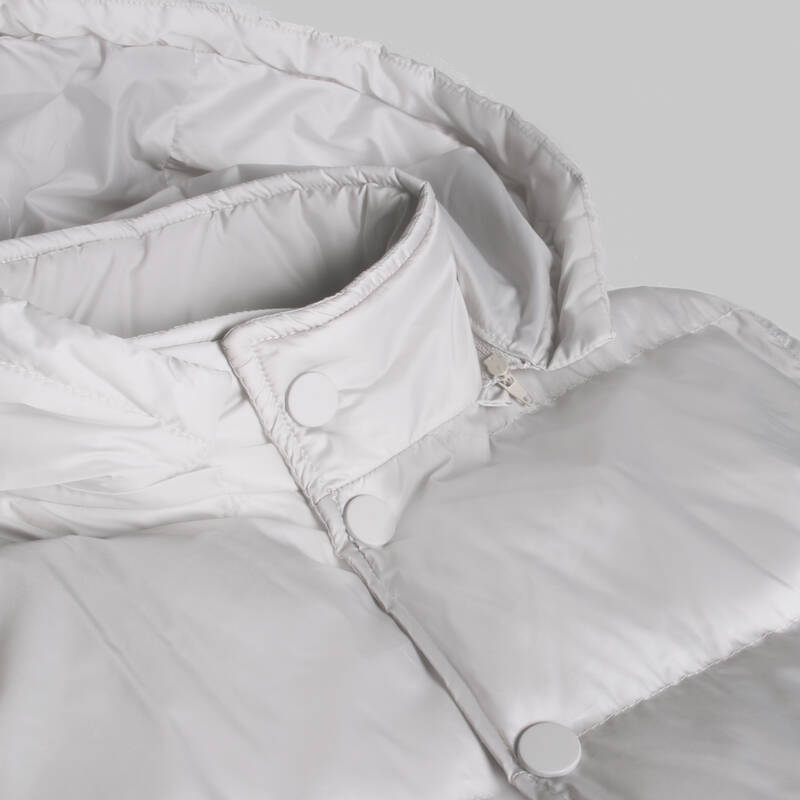 Çıkma Kapüşonlu Dolum Taş Rengi Yelek - 5