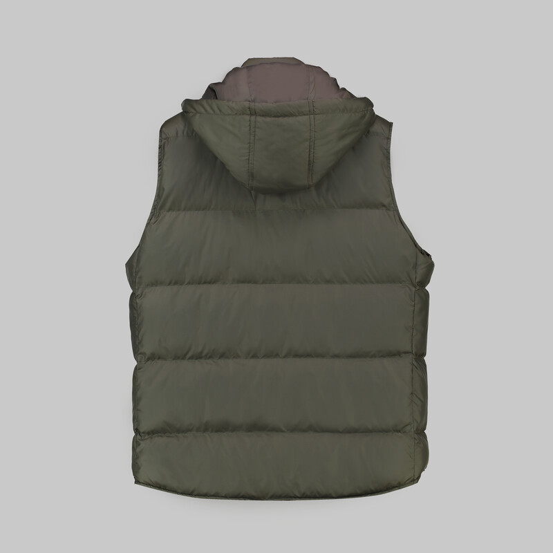 Çıkma Kapüşonlu Dolum Kahverengi Yelek - INTERVIEW