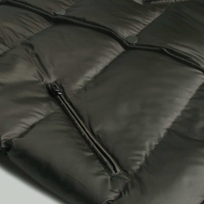 Çıkma Kapüşonlu Dolum Kahverengi Yelek - INTERVIEW