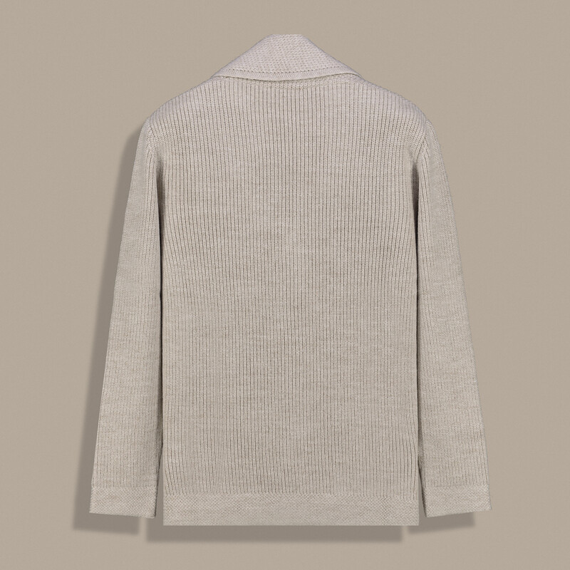 Düğmeli Bej Hırka - INTERVIEW