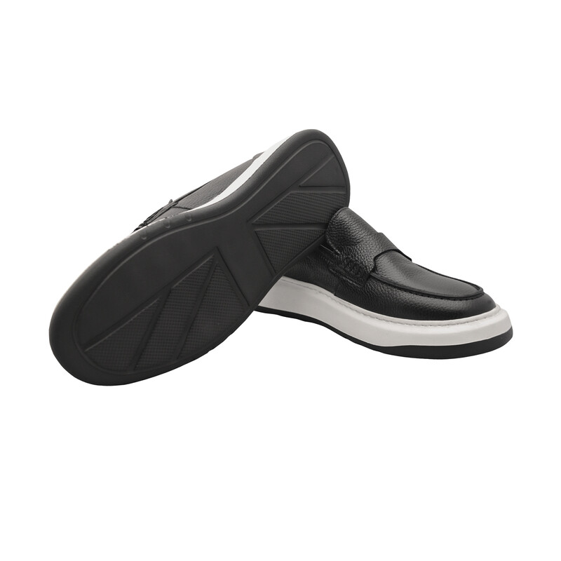 Eva Taban Deri Siyah Ayakkabı - INTERVIEW