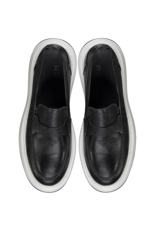 Eva Taban Deri Siyah Ayakkabı - INTERVIEW