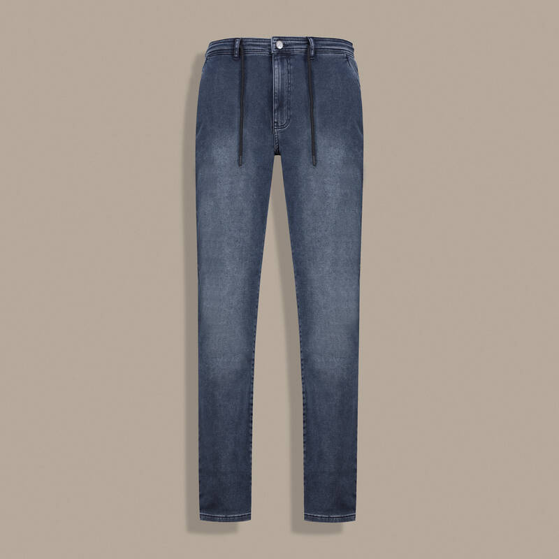 Jogger Örme Petrol Rengi Kot Pantolon - 1