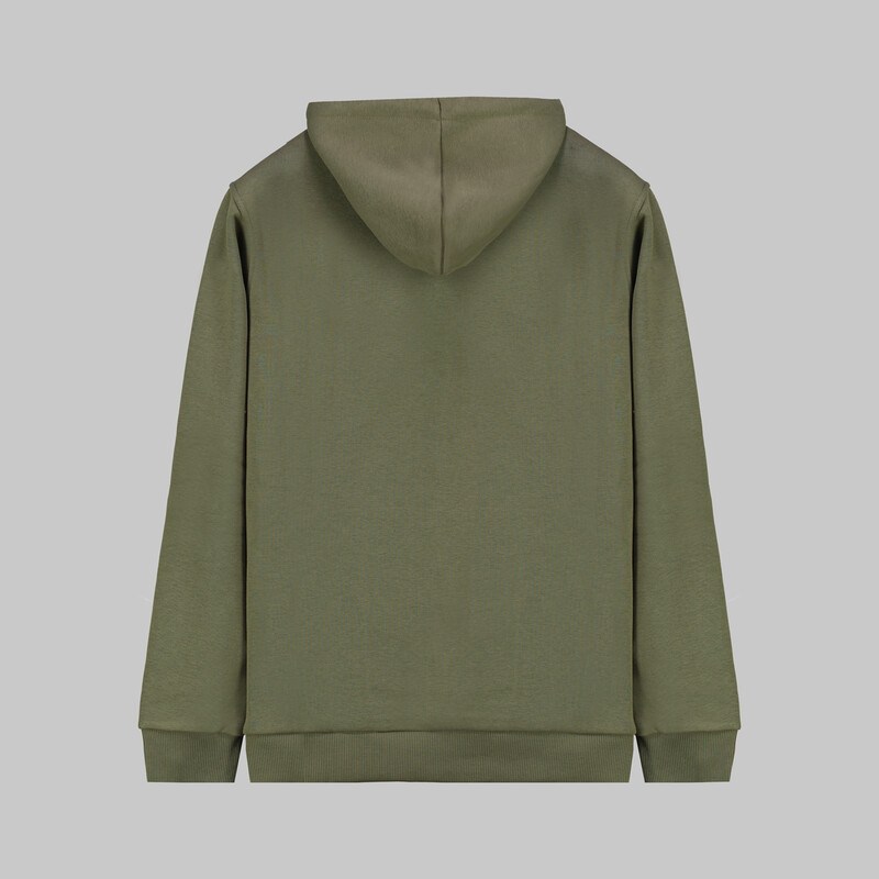 Kapüşonlu Haki Sweatshirt - INTERVIEW