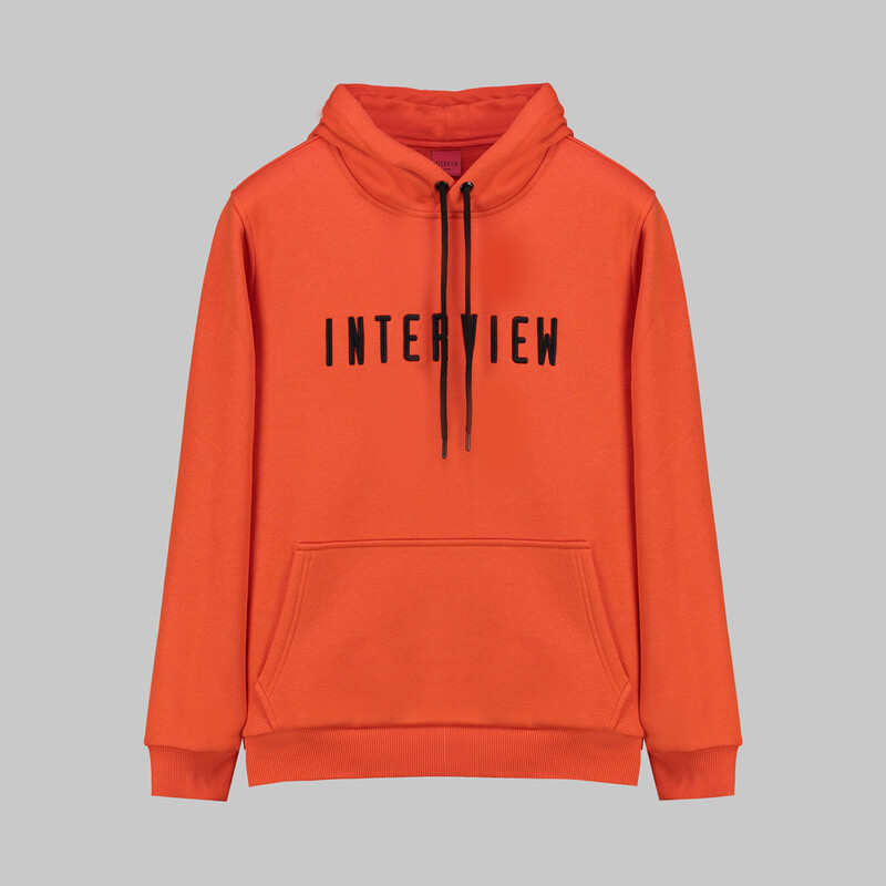 Kapüşonlu Nar Çiçeği Sweatshirt 