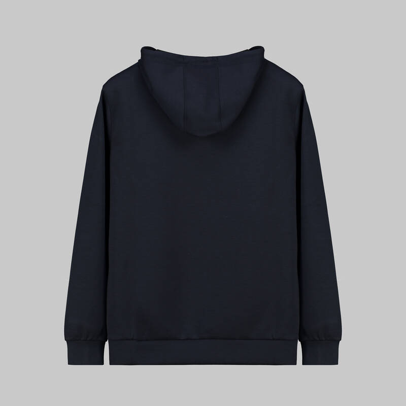 Kapüşonlu Lacivert Spor Sweatshirt - 2