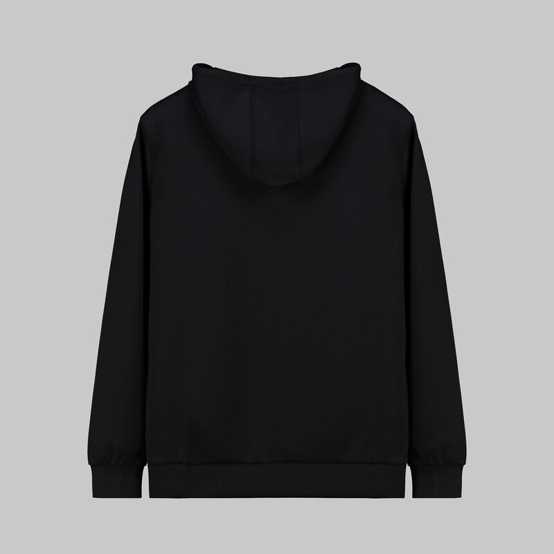 Kapüşonlu Siyah Spor Sweatshirt - INTERVIEW