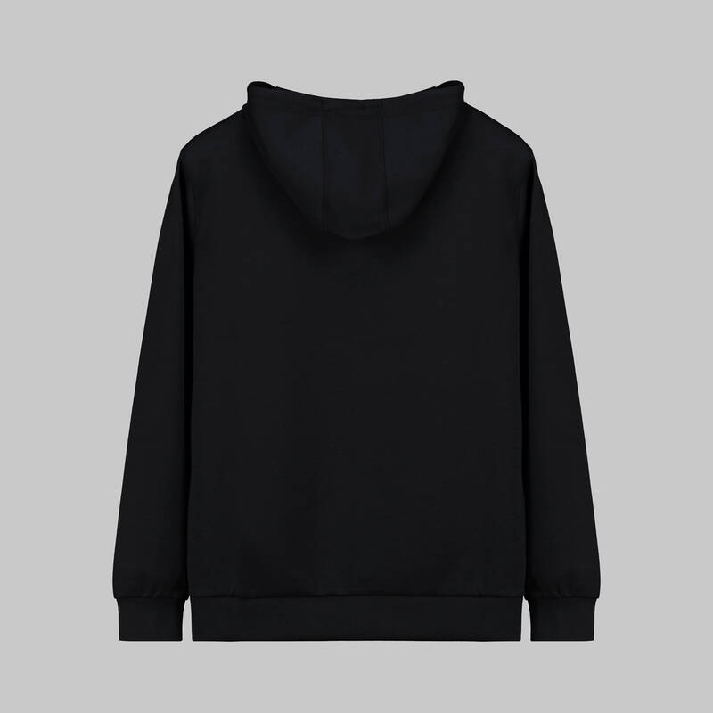Kapüşonlu Siyah Spor Sweatshirt - 2