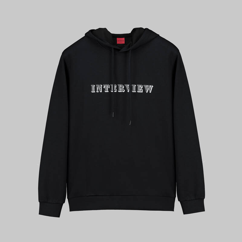 Kapüşonlu Siyah Spor Sweatshirt - 1