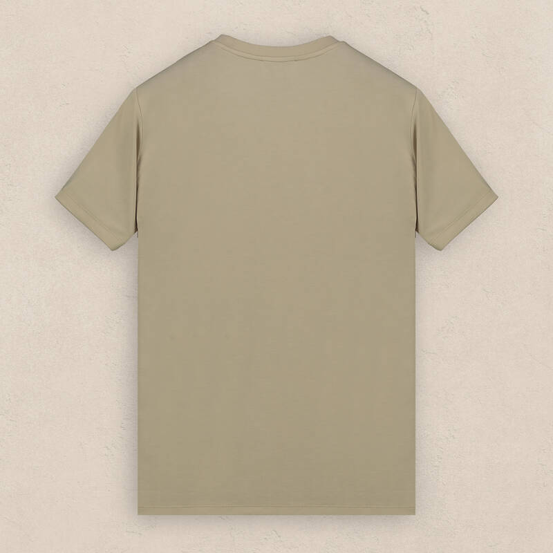 O Yaka Bej Erkek Tişört - 2