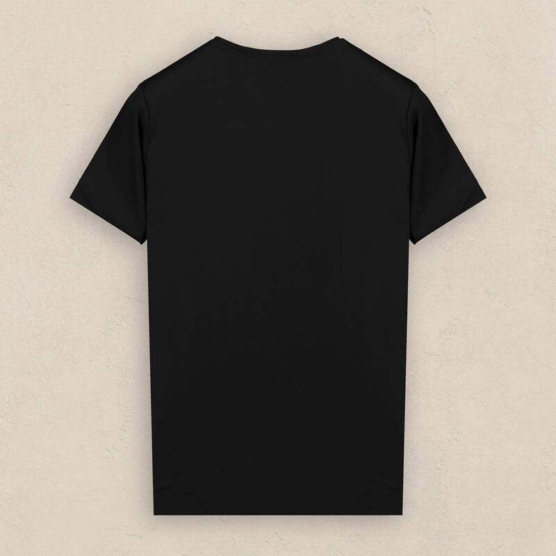 O Yaka Basic Siyah Tişört - 2