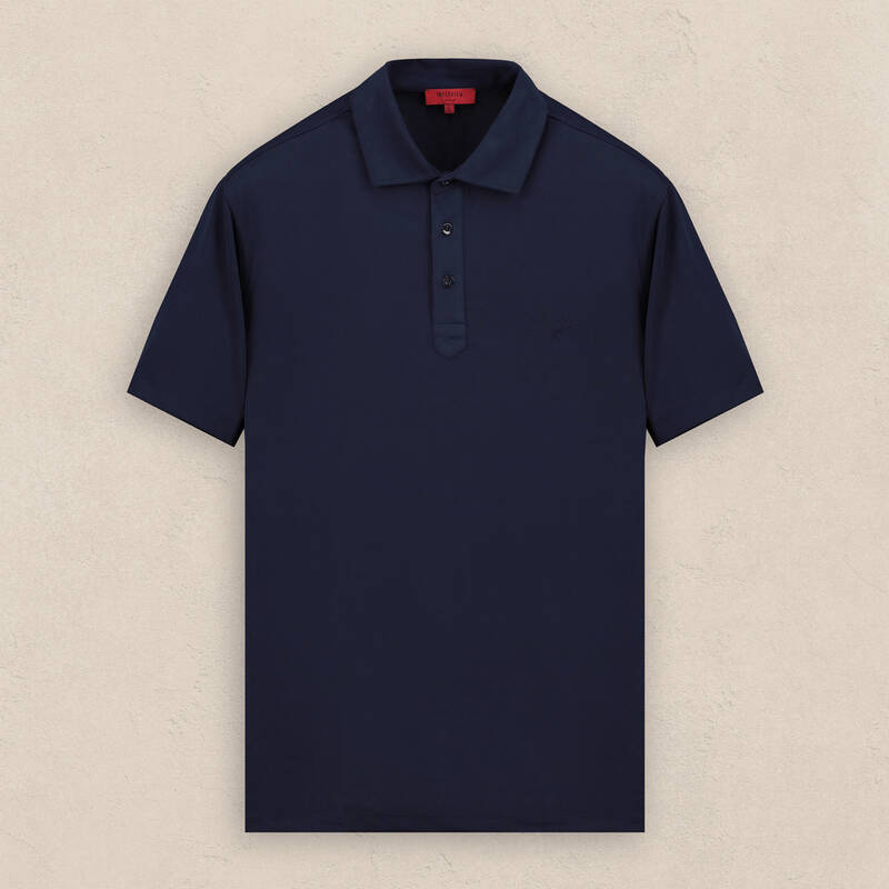 Polo Yaka Erkek Lacivert Tişört - 1