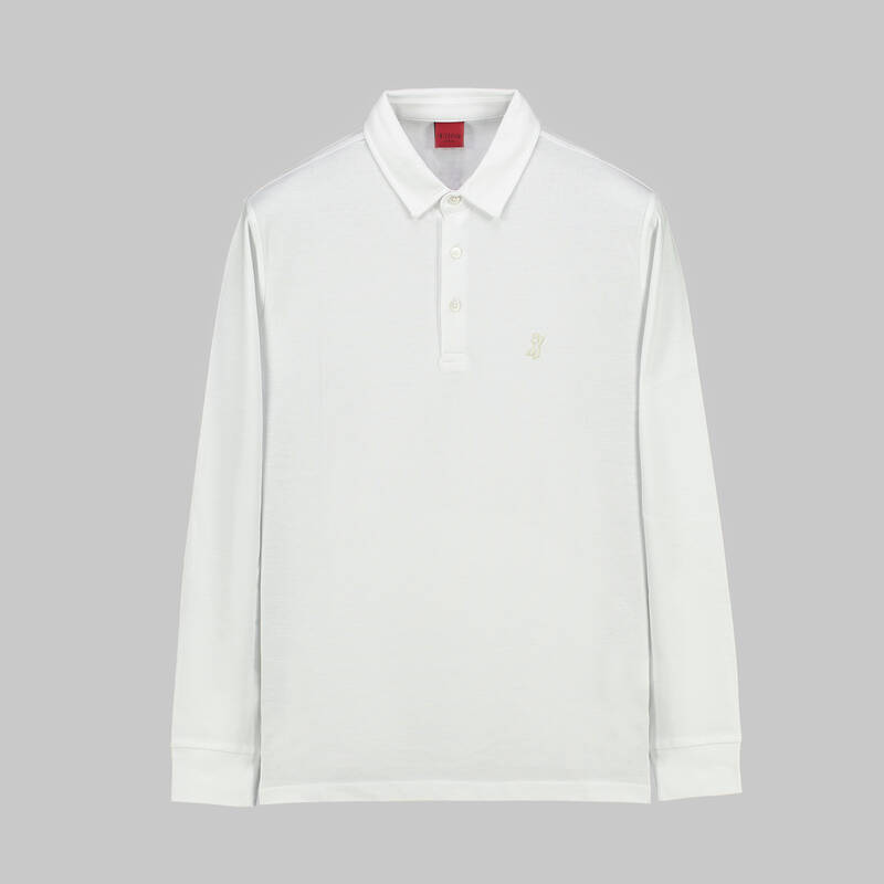 Erkek Polo Yaka Beyaz Triko - 1