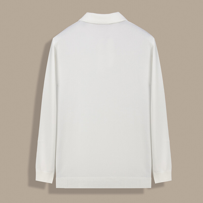 Polo Yaka Erkek Ekru Triko - INTERVIEW