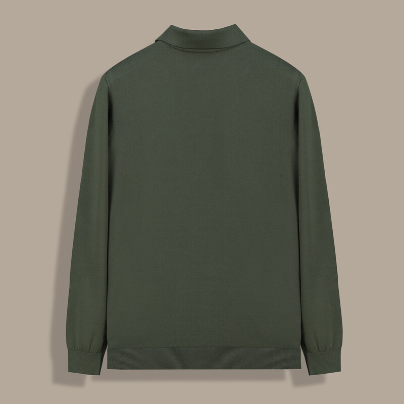 Polo Yaka Erkek Haki Triko - INTERVIEW