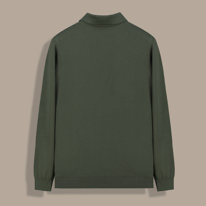 Polo Yaka Erkek Haki Triko - 2