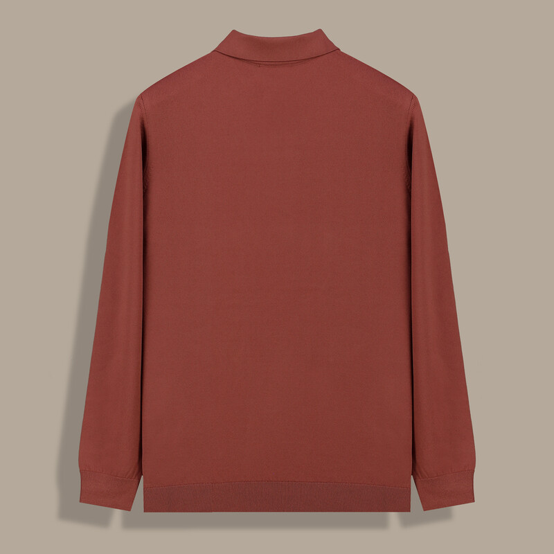 Polo Yaka Erkek Kiremit Triko - INTERVIEW