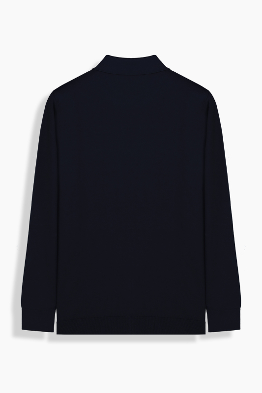 Polo Yaka Lacivert Triko - INTERVIEW